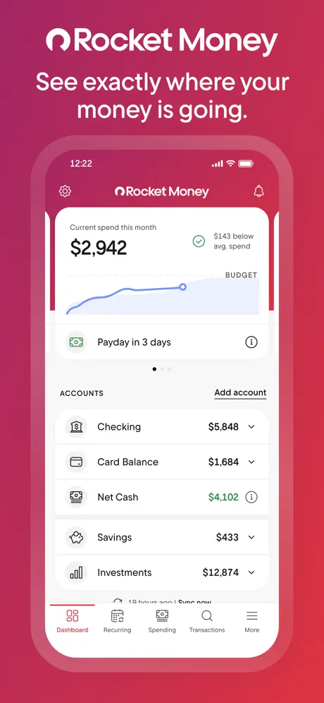 Rocket Money - Bills & Budgets screenshot 1 of 6