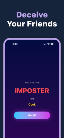 Imposter Game: Group Games iPhone screenshot