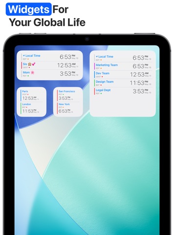 FlutterTime Timezone Converter iPad screenshot