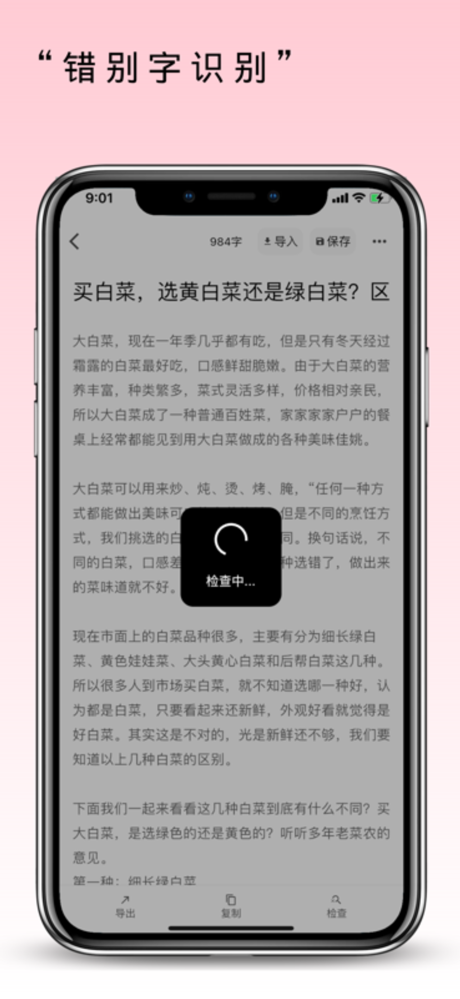 错别字识别 screenshot 4