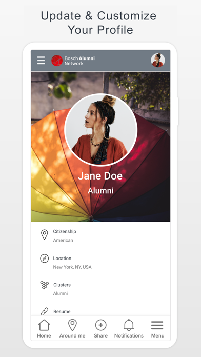 Bosch Alumni Network screenshot