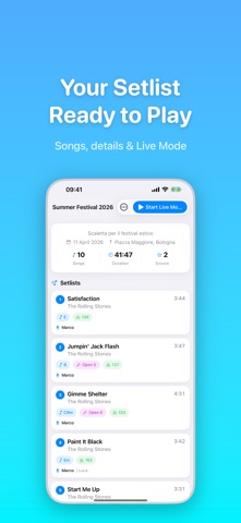 Setlister Screenshot 2 of 10