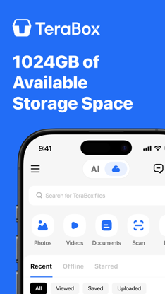TeraBox: 1TB Cloud & AI Space screenshot 1
