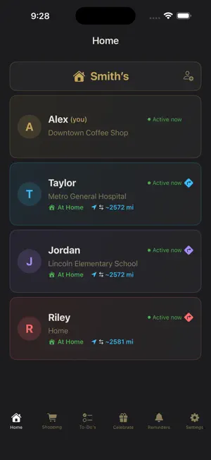 FamDash screenshot 2