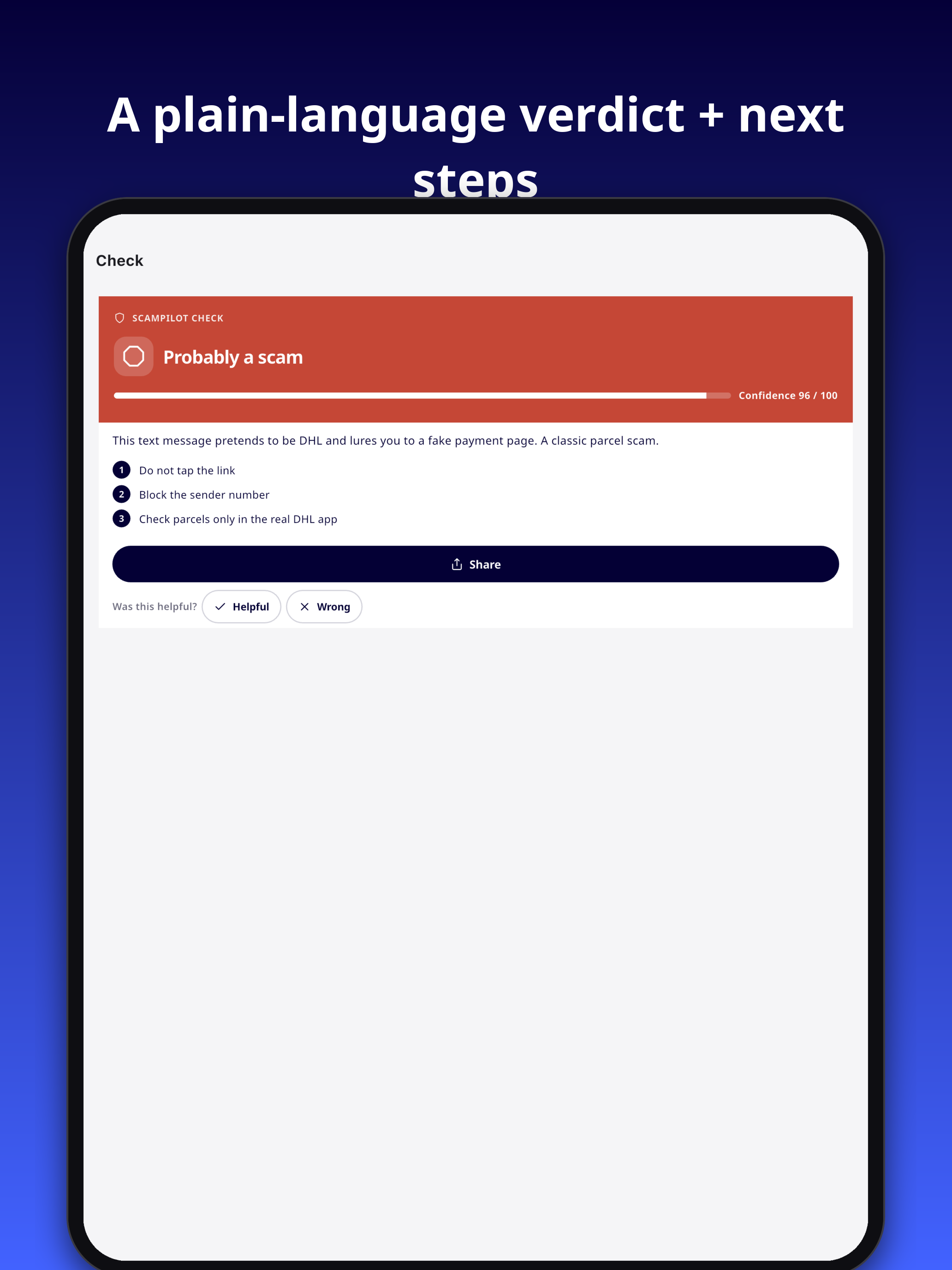 Scampilot - Scam Checker screenshot 8