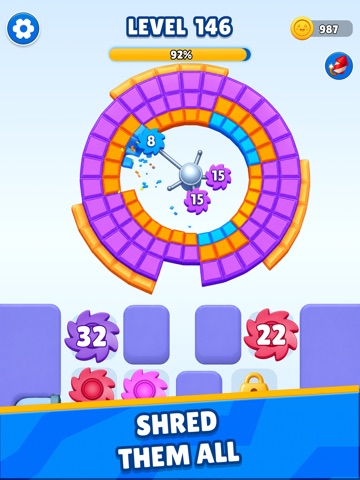 Cube Shred Color Sort Puzzle iPad screenshot