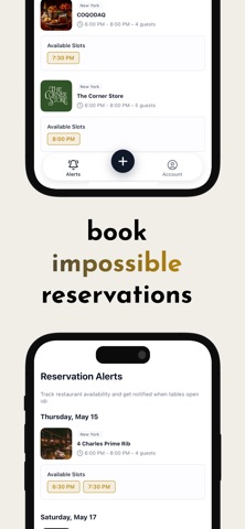 Tably Reservations iPhone screenshot
