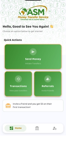 ASM Money Transfer screenshot