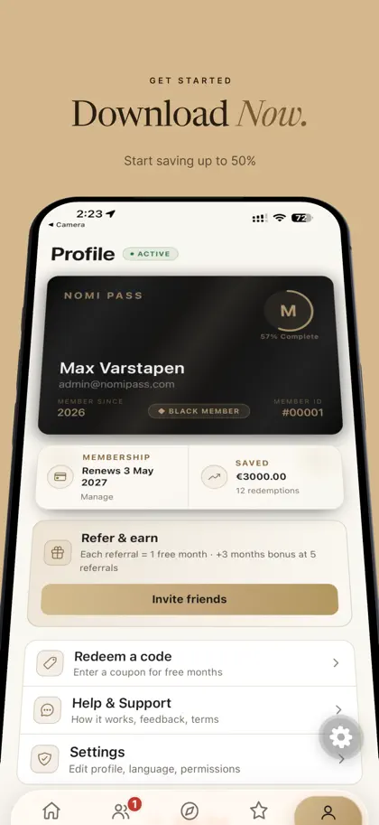 Captura 6 de 6 de Nomi Pass