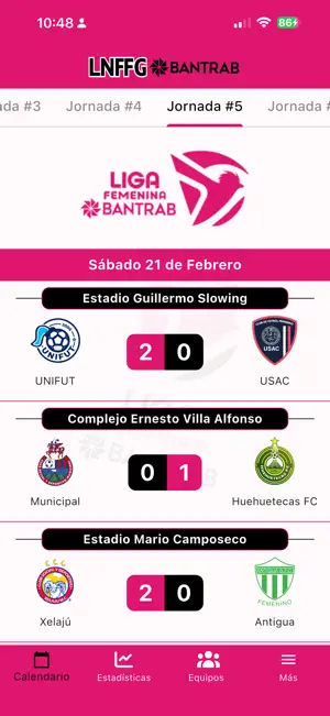 Liga Femenina BANTRAB GT screenshot 1