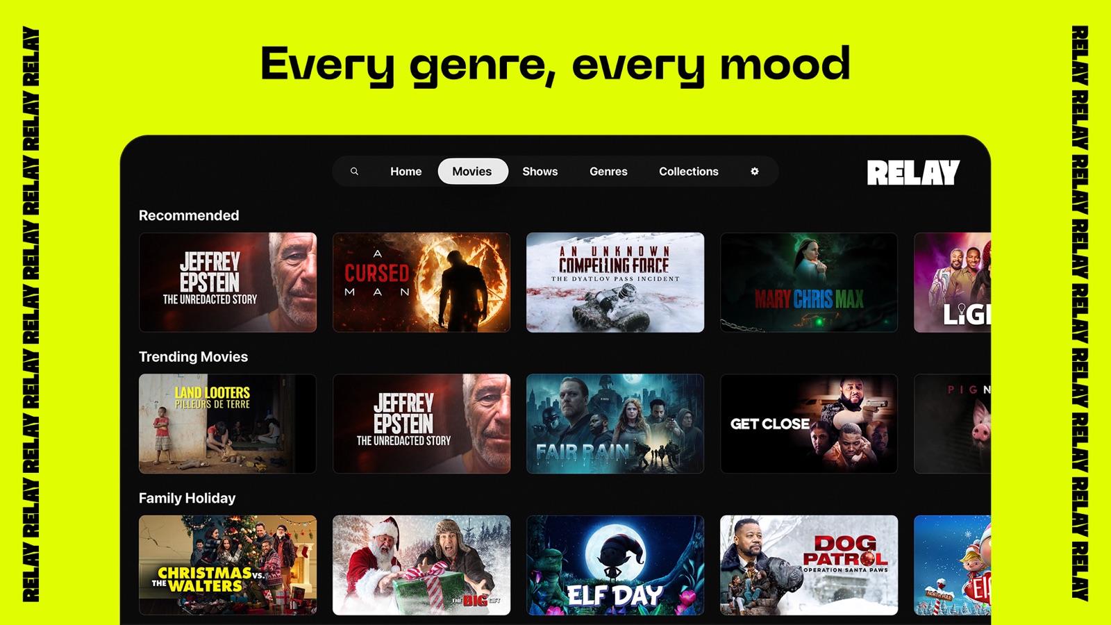 Relay: Stream Movies & TV apple_tv screenshot 2