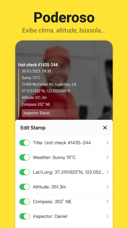 Timemark:Timestamp Camera, GPS screenshot 3 of 5