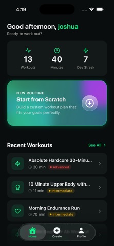 Routinely: AI Fitness screenshot