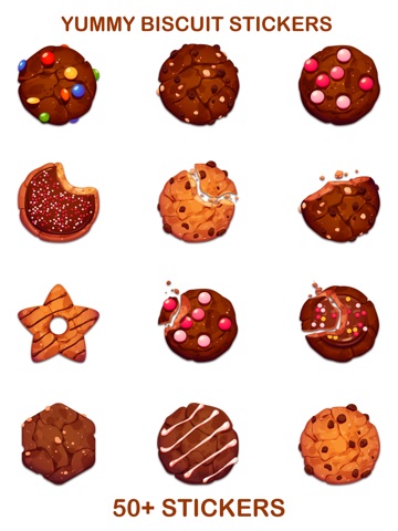 Yummy Biscuit Stickers iPad screenshot