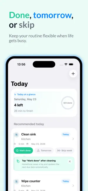 HomeDone: Cleaning Schedule screenshot 2