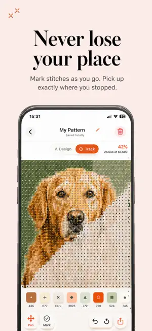 Stitchlines: Cross Stitch App screenshot 2