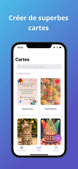 Capture d'écran de Popday : Rappel Anniversaire sur iPhone 3