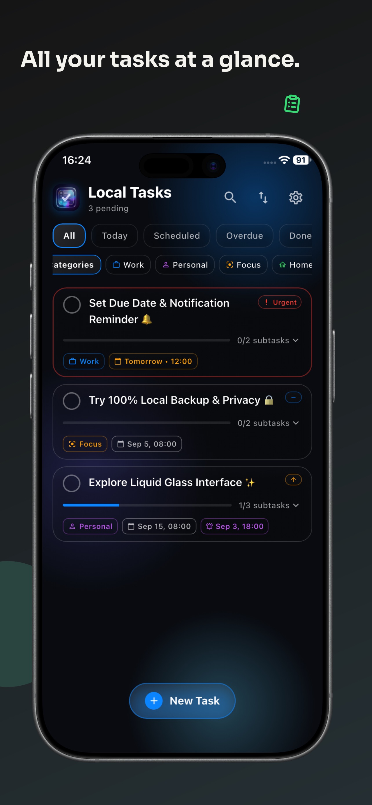 Screenshot 2 of Local Tasks - Private & Secure