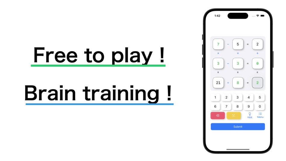 #3. Operators Puzzle Number Games (iOS) 来自: Takatoshi Ichige
