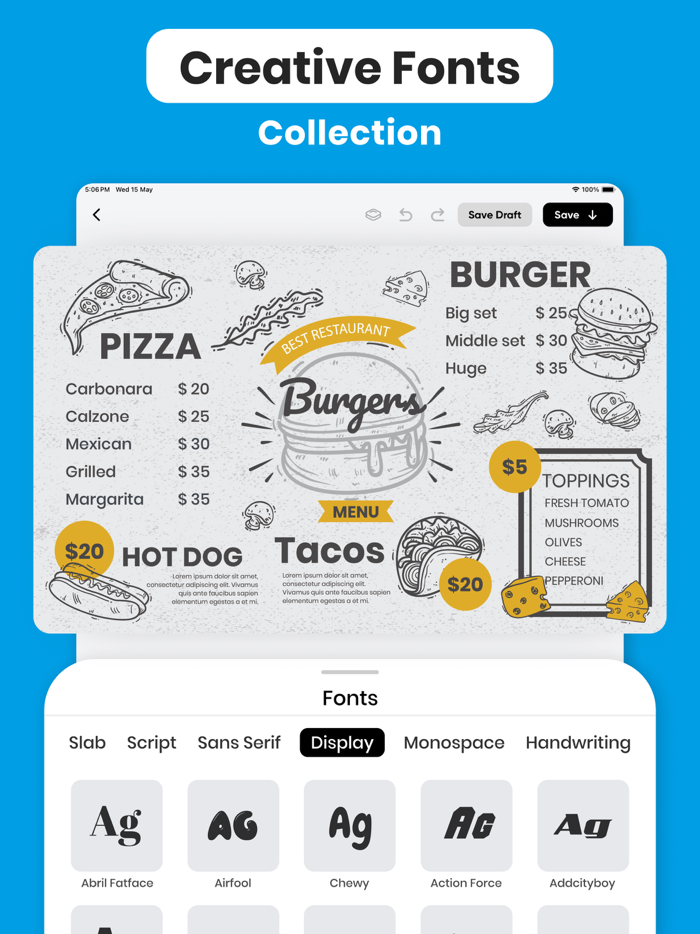 Menu Maker - Design,Templates