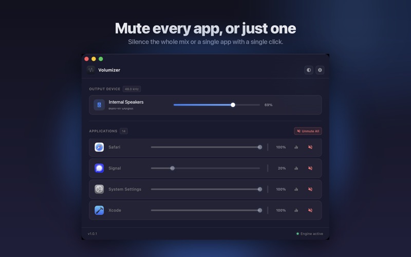 Volumizer screenshot