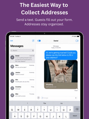 TextMyLink iPad screenshot