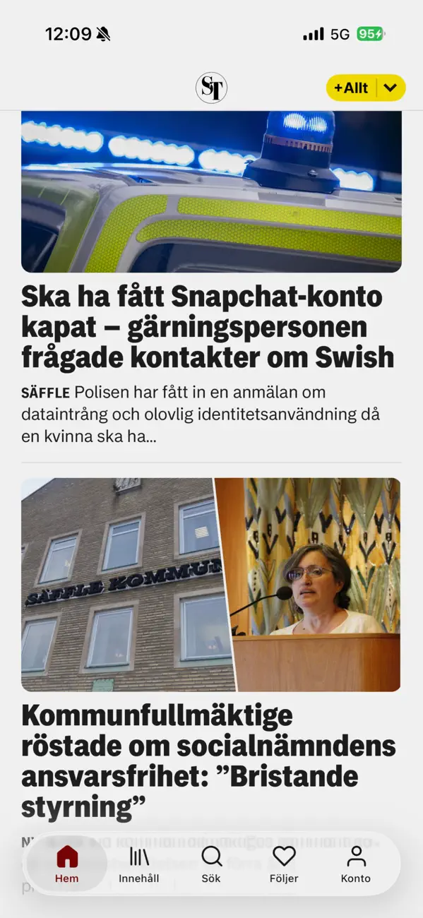 Screenshot #2 pour Säffle-Tidningen Nyheter