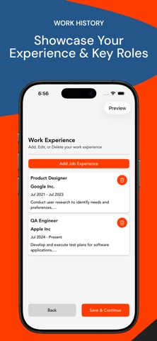 Resume Builder: CV Maker & PDF iPhone screenshot