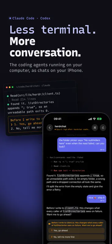 HerdrChat screenshot 1 of 8