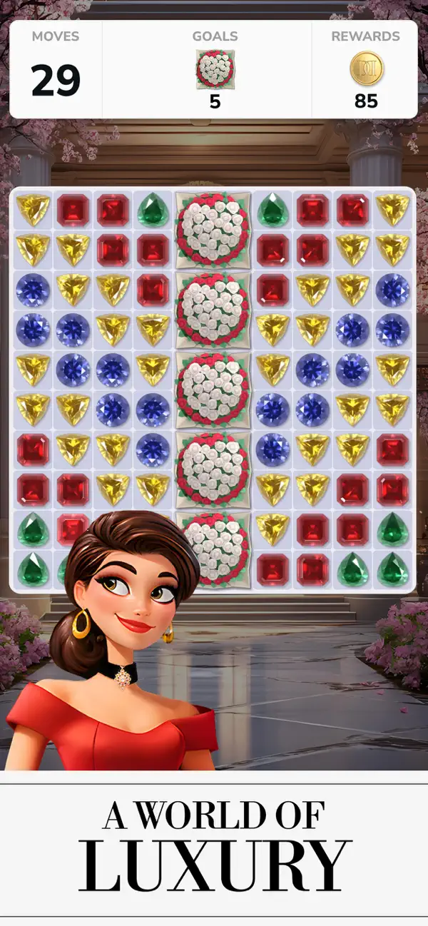 Diamond Dreams Match Hack screenshot 1 - game app interface