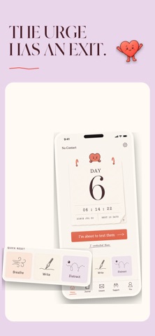 No Contact: Don’t Text Your Ex iPhone screenshot