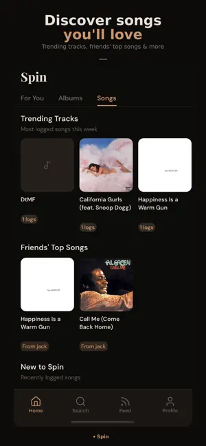 Spin: Music Journal screenshot 1