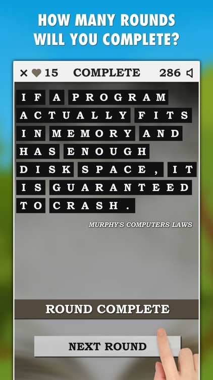 Murphy's Laws Guessing Game