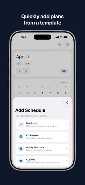 OshiCal screenshot 2
