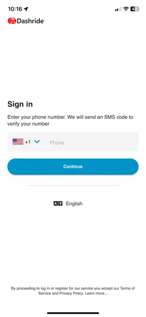 Dashride Driver screenshot 1