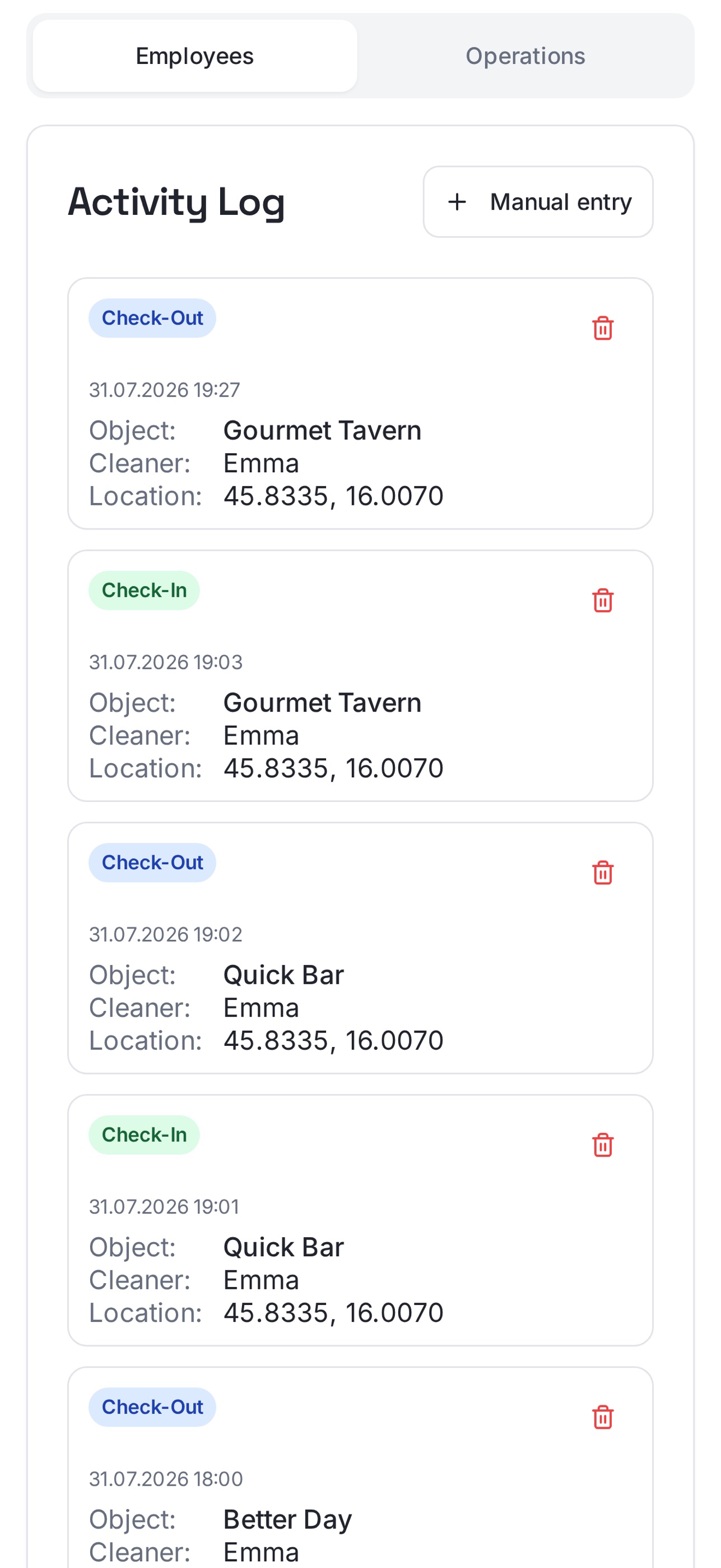 Screenshot 7 of DTS Clean - Cleaning Manager
