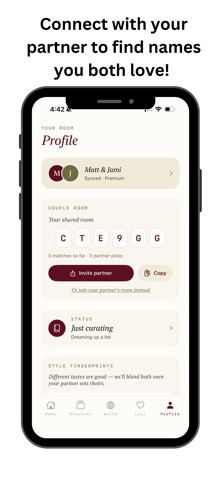 Nimi: The Naming Room iPhone screenshot