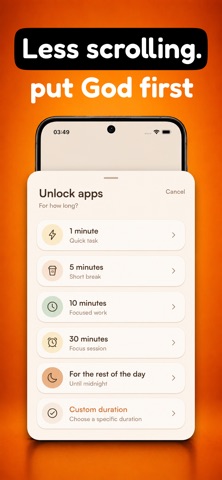 Faith Lock: Bible Prayer Focus iPhone screenshot