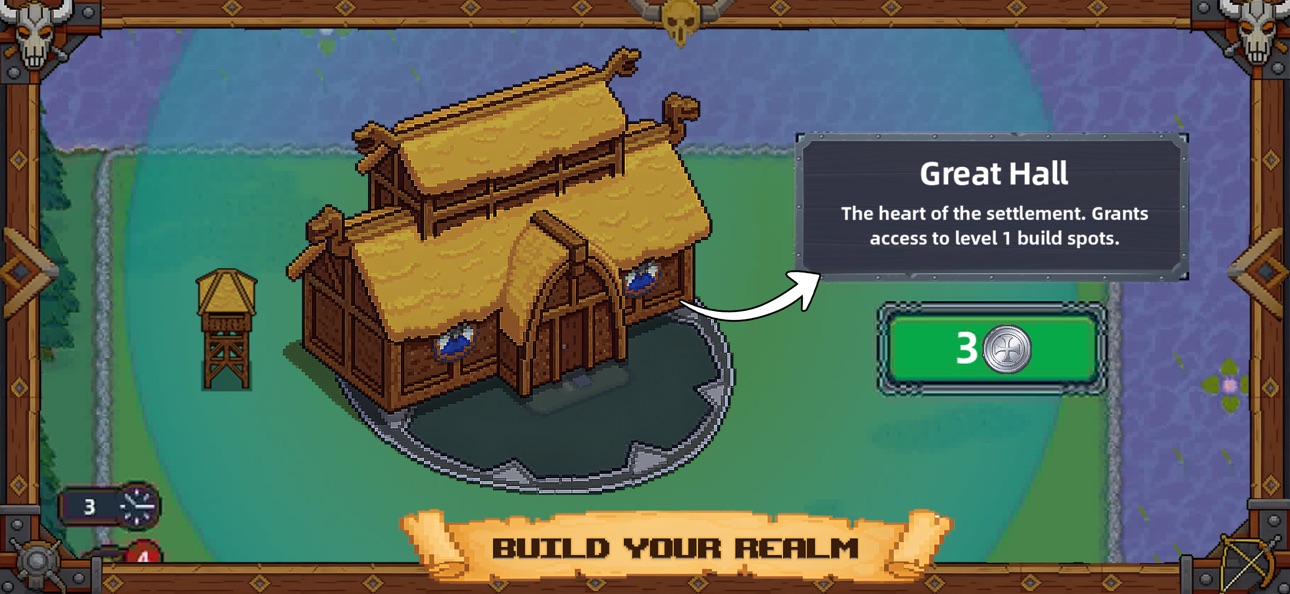 Viking Hero TD: Roguelike RTS iOS Mod IPA screenshot 1 - iOS game interface