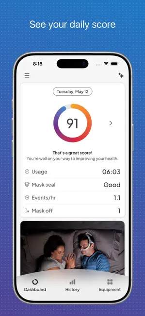 myAir™ by Resmed iPhone screenshot 2