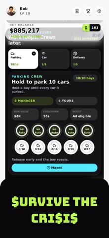 Broke to Boss: Idle Tycoon iPhone screenshot