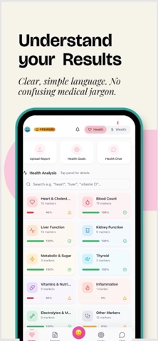 Claryo: Health & Wealth Data screenshot