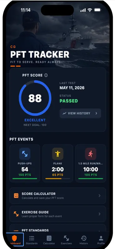 PFT Tracker - CG screenshot 1 of 4