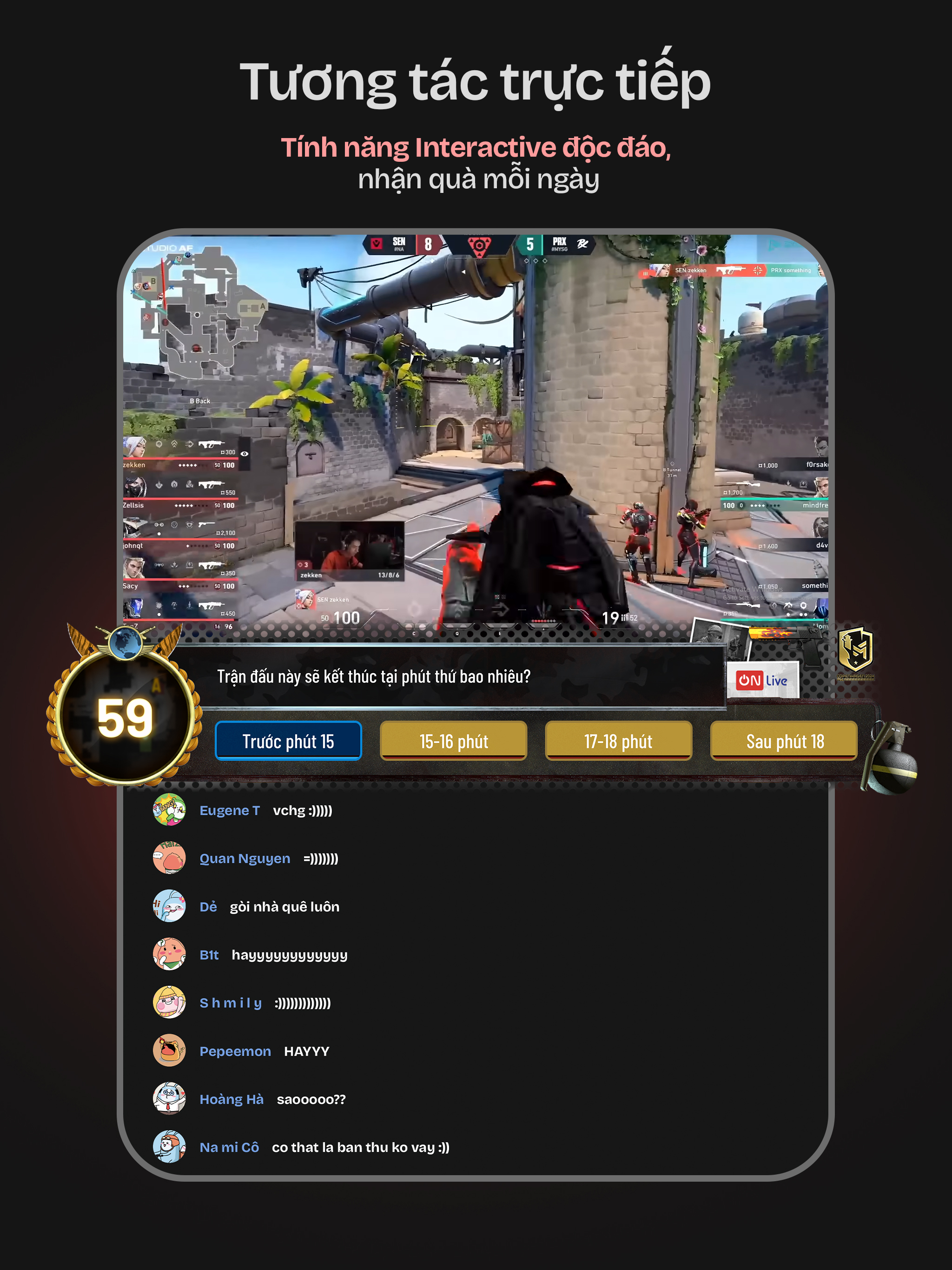 ON Live livestream tương tác