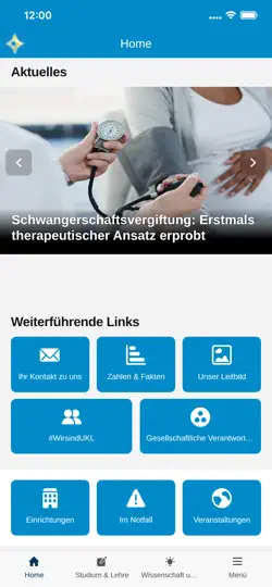 Screenshot von LUMI – Unimedizin Leipzig auf dem iPhone 1
