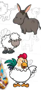 Coloring book farm animal screenshot #2 for iPhone