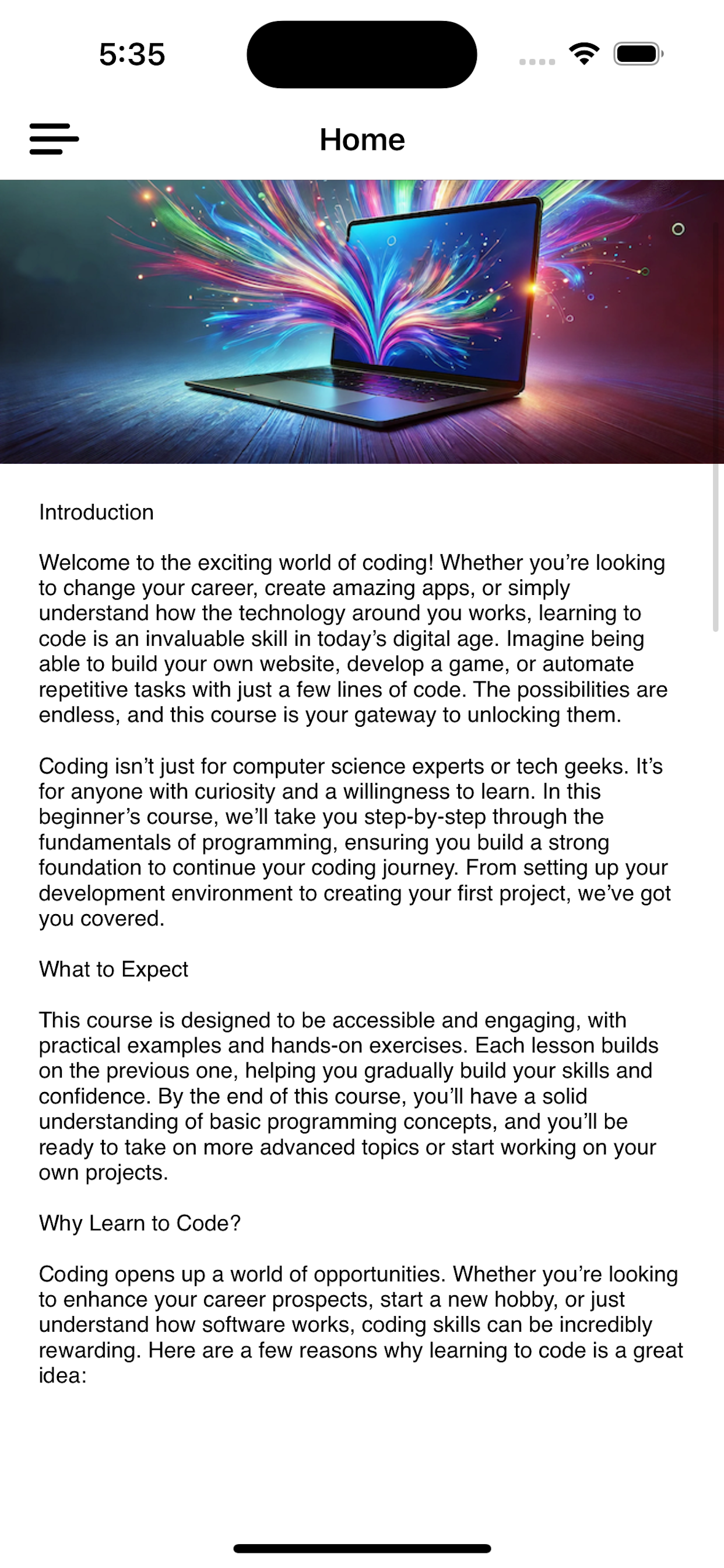 Programming - Learn to code