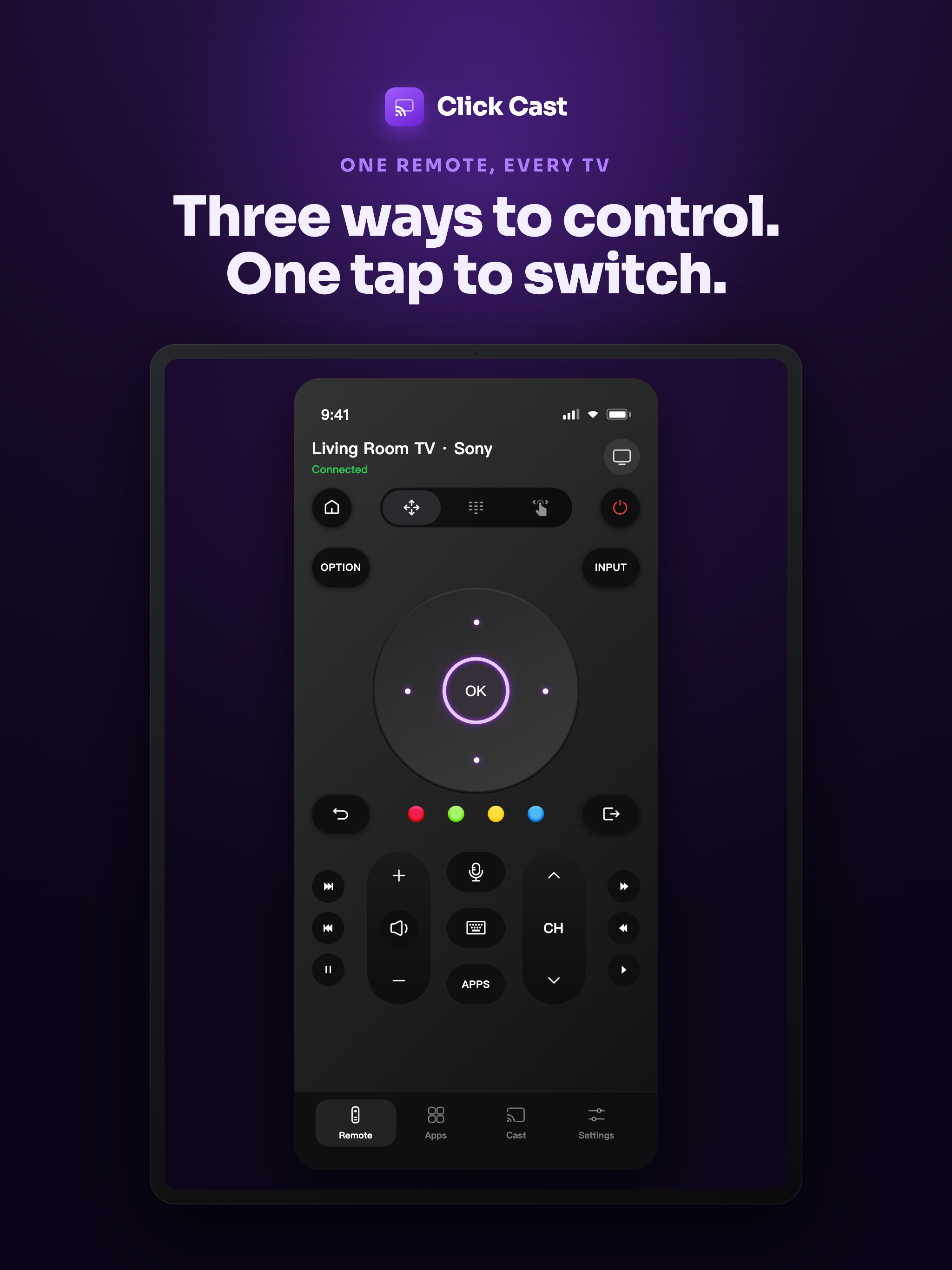 Click Cast: TV Remote Control screenshot 6