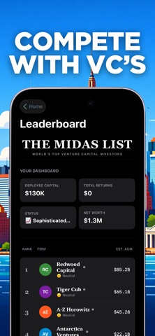 Startup Tycoon Game - VC Phone iPhone screenshot