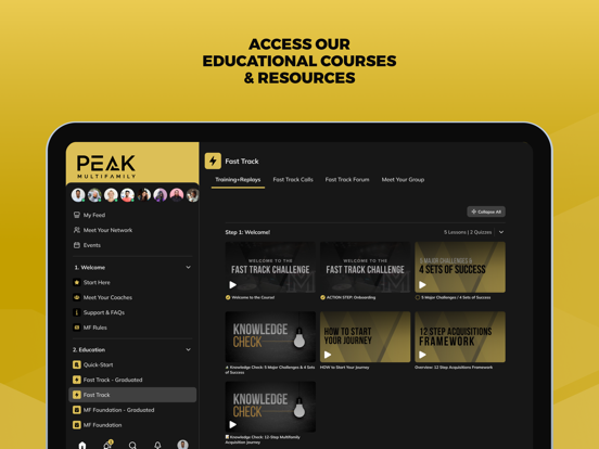Peak Multifamily iPad screenshot 3 - Education app